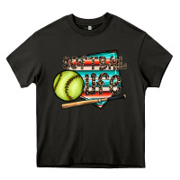 Asphalt softball life Heavy Core Tee - CowhideDigitalArt