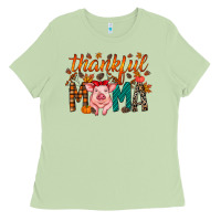 Matcha thankful mama pig Ladies Tee - RacoonDesign