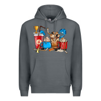 Rock Hockey coffee cups Premium Hoodie - HowdyJamesFarm