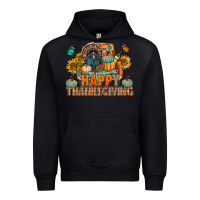 Black happy thanksgiving with truck bbs Urban Hoodie - BundleAndBundleShop