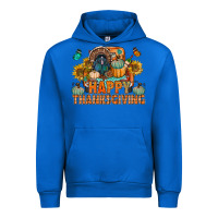 Cobalt happy thanksgiving with truck bbs Urban Hoodie - BundleAndBundleShop
