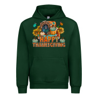 Forest Green happy thanksgiving with truck bbs Urban Hoodie - BundleAndBundleShop
