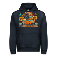 Navy happy thanksgiving with truck bbs Urban Hoodie - BundleAndBundleShop