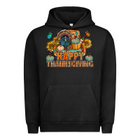 Pigment Black happy thanksgiving with truck bbs Urban Hoodie - BundleAndBundleShop