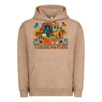 Pigment Burro happy thanksgiving with truck bbs Urban Hoodie - BundleAndBundleShop