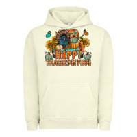 Pigment Pistachio happy thanksgiving with truck bbs Urban Hoodie - BundleAndBundleShop