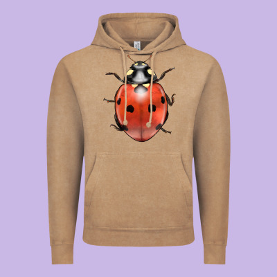 Lady Bug Vintage Hoodie Designed By Lillyallendesigns