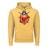 Vintage Mustard lady bug Vintage Hoodie - LillyAllenDesigns