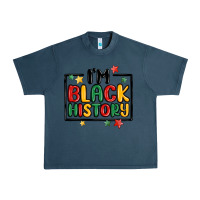 Midnight Navy i'm black history Urban Heavy Tee - MaliasSmallBusiness