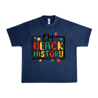 Navy i'm black history Urban Heavy Tee - MaliasSmallBusiness