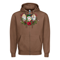 Chestnut Christmas Gnomes Zipper Hoodie - Bettercallsaul
