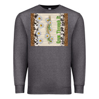 Charcoal Heather grow through it Premium Sweatshirt - TumblerDesignByShophia