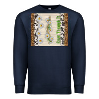 Navy grow through it Premium Sweatshirt - TumblerDesignByShophia