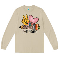 Mushroom peace love 6th grade Long Sleeve Tee - JahusDesignShop