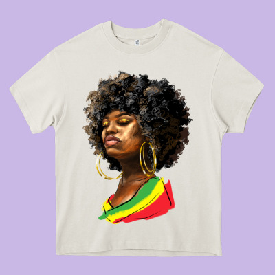 Juneteenth Black Women Heavy Core Tee Designed By Hra Design Shop