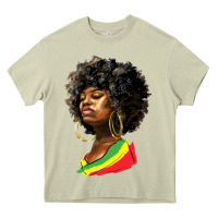 Mossy juneteenth black women Heavy Core Tee - HRA Design Shop