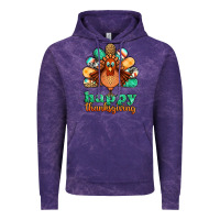 Cloud Purple happy thanksgiving turkey Vintage Hoodie - Jasminsmagicworld