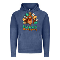 Vintage Denim happy thanksgiving turkey Vintage Hoodie - Jasminsmagicworld