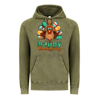Vintage Olive happy thanksgiving turkey Vintage Hoodie - Jasminsmagicworld