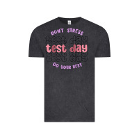 Vintage Black dont stress test day do your best Vintage Tee - MaliasSmallBusiness