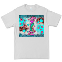 Mommy Leopard Turquoise Premium Tee | Teevron