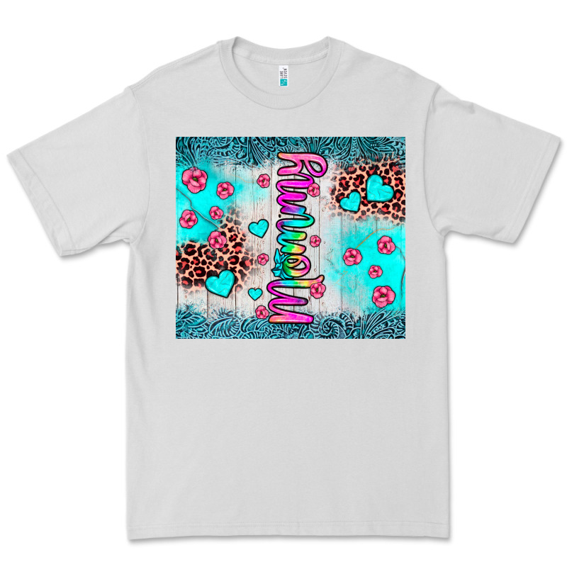 Mommy Leopard Turquoise Premium Tee by JahusDesignShop | Teevron