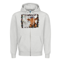 Dove Grey Between Jesus Take The Wheel I Wish A Heifer Would Zipper Hoodie - Bettercallsaul