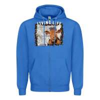 True Royal Between Jesus Take The Wheel I Wish A Heifer Would Zipper Hoodie - Bettercallsaul