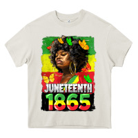 Cream juneteenth 1865 black freedom Heavy Core Tee - HRA Design Shop