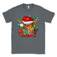 Charcoal Heather Mooey Christmas Classic Tee - CowhideDigitalArt