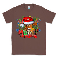 Chestnut Mooey Christmas Classic Tee - CowhideDigitalArt