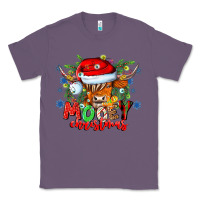 Lavender Mooey Christmas Classic Tee - CowhideDigitalArt