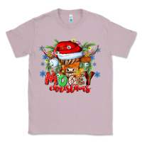 Lilac Mooey Christmas Classic Tee - CowhideDigitalArt
