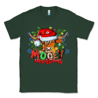 Sports Green Mooey Christmas Classic Tee - CowhideDigitalArt