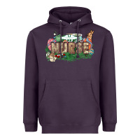 Plum Easter egg Nurse bunny Easter Day Heavyweight Hoodie - HowdyJamesFarm