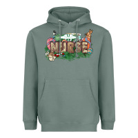 Sage Easter egg Nurse bunny Easter Day Heavyweight Hoodie - HowdyJamesFarm