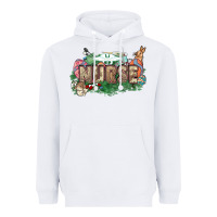 White Easter egg Nurse bunny Easter Day Heavyweight Hoodie - HowdyJamesFarm