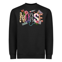 Black nurse Heavyweight Sweatshirt - NancyCooperArtShop