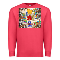 Cardinal love puzzle ribbon Premium Sweatshirt - TumblerDesignByShophia