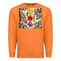 Carrot love puzzle ribbon Premium Sweatshirt - TumblerDesignByShophia