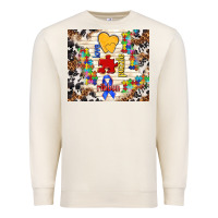 Sandshell love puzzle ribbon Premium Sweatshirt - TumblerDesignByShophia