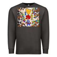 Smoke love puzzle ribbon Premium Sweatshirt - TumblerDesignByShophia