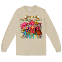 Mushroom relax were all crazy its not a competition Long Sleeve Tee - NancyCooperArtShop