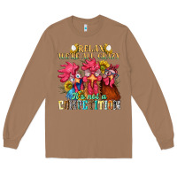 Toasted Coconut relax were all crazy its not a competition Long Sleeve Tee - NancyCooperArtShop