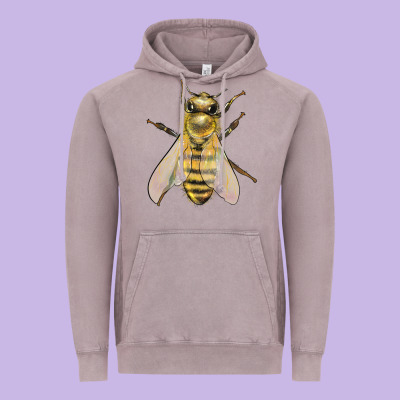 Bee Vintage Hoodie Designed By Lillyallendesigns