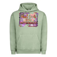 Pigment Oil Green mind your motherhood Urban Hoodie - FaDigitalArtStudio
