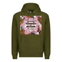Army Green surviving motherhood one meltdown at the time Premium Hoodie - TumblerDesignByShophia