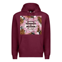 Burgundy surviving motherhood one meltdown at the time Premium Hoodie - TumblerDesignByShophia
