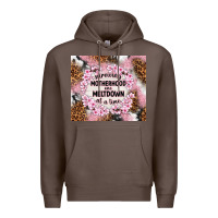 Coffee surviving motherhood one meltdown at the time Premium Hoodie - TumblerDesignByShophia