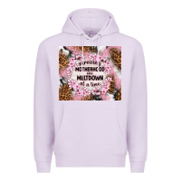 Lilac surviving motherhood one meltdown at the time Premium Hoodie - TumblerDesignByShophia